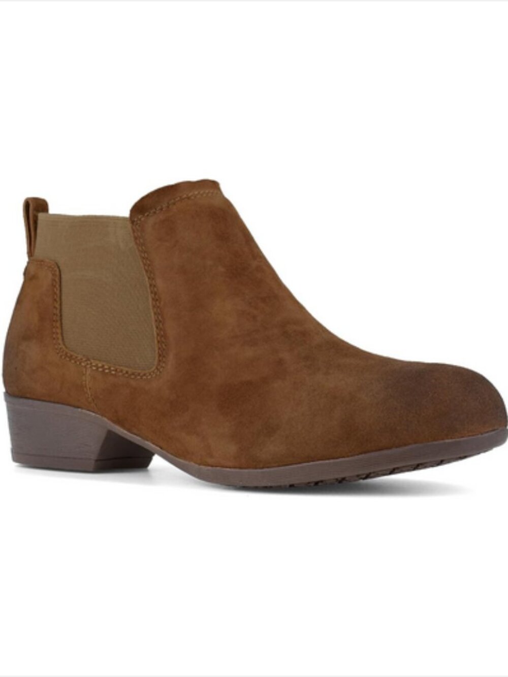 New Rockport Work Steel Safety Toe Brown Suede Ankle Booties